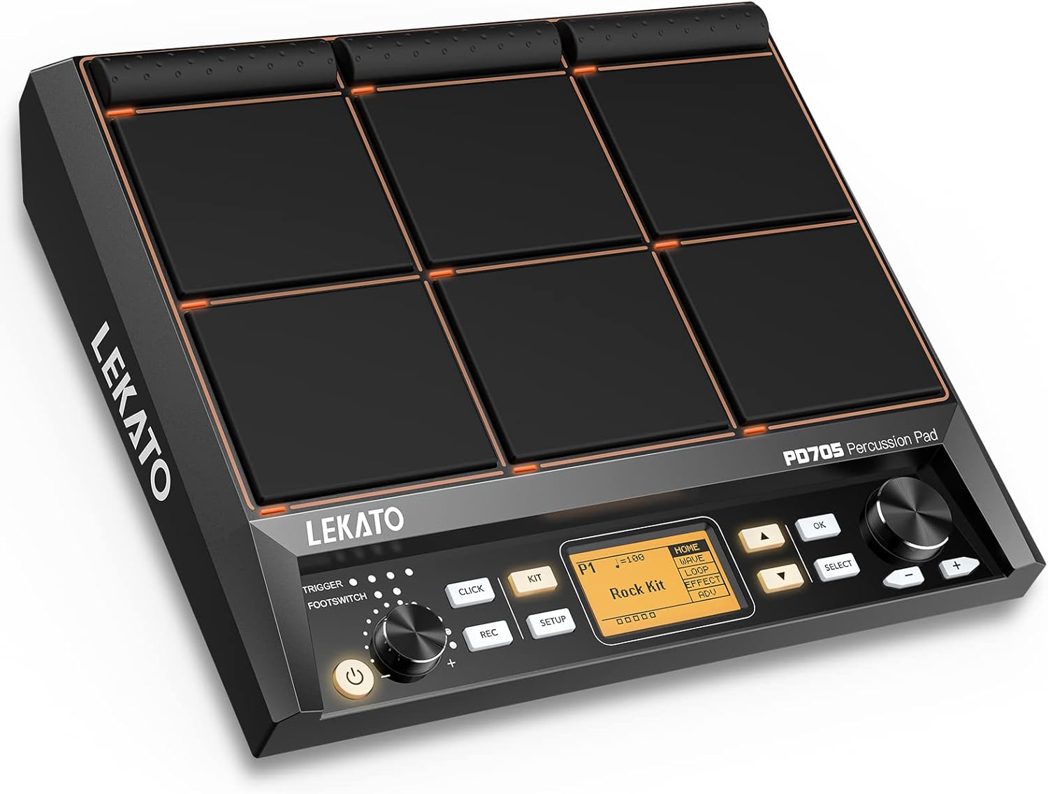 Drum Sample Pad, LEKATO Electric Drum Set Pad with 9
