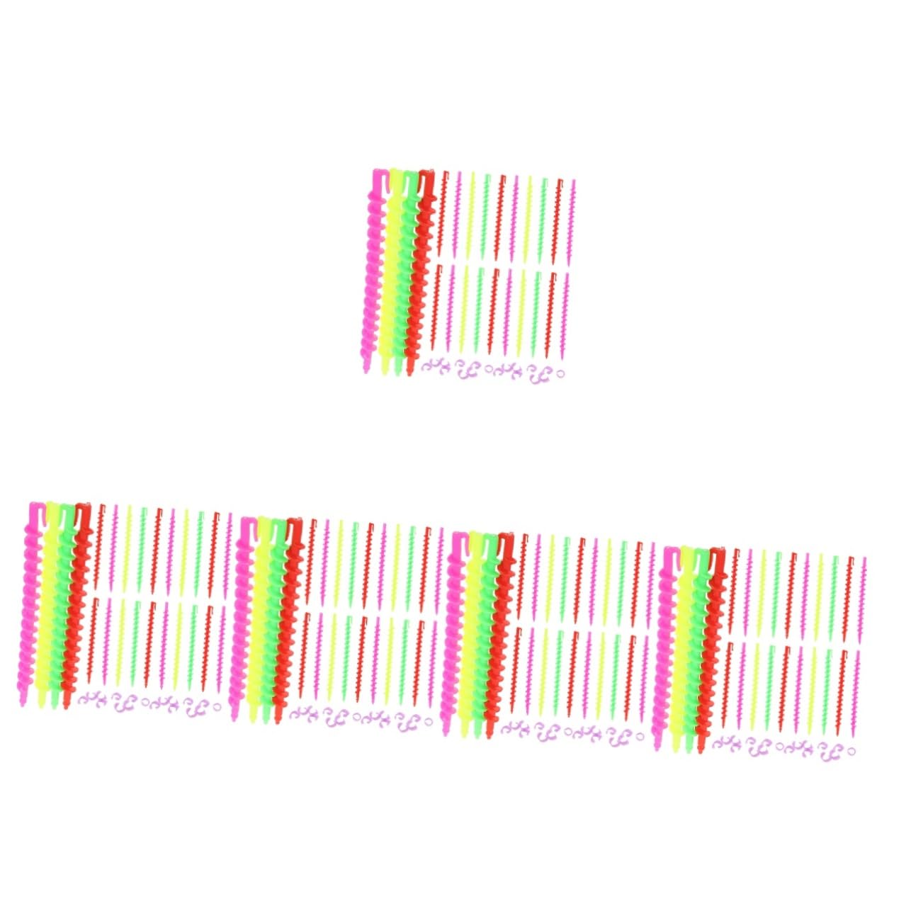 FOMIYES 5 Set Di Bigodini in Plastica Per Permanente Per Donne A Spirale Eccellenti Prestazioni Facili Da Usare Per Volume E Fascino Portatili Per Occasioni Speciali 26 Pezzi*5