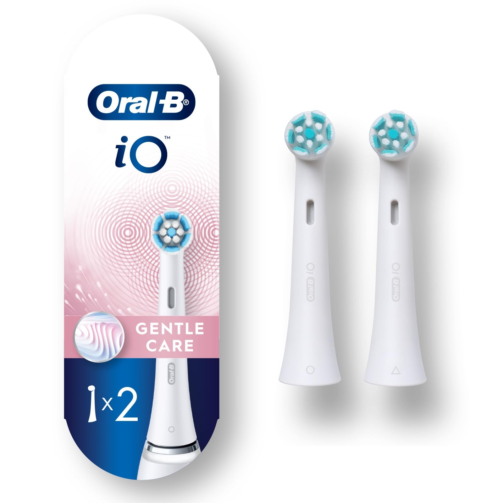Photo 1 of Oral-B iO Series Gentle Care Electric Toothbrush Replacement Brush Heads for an Oral-B Electric Toothbrush, 2 Count, White
