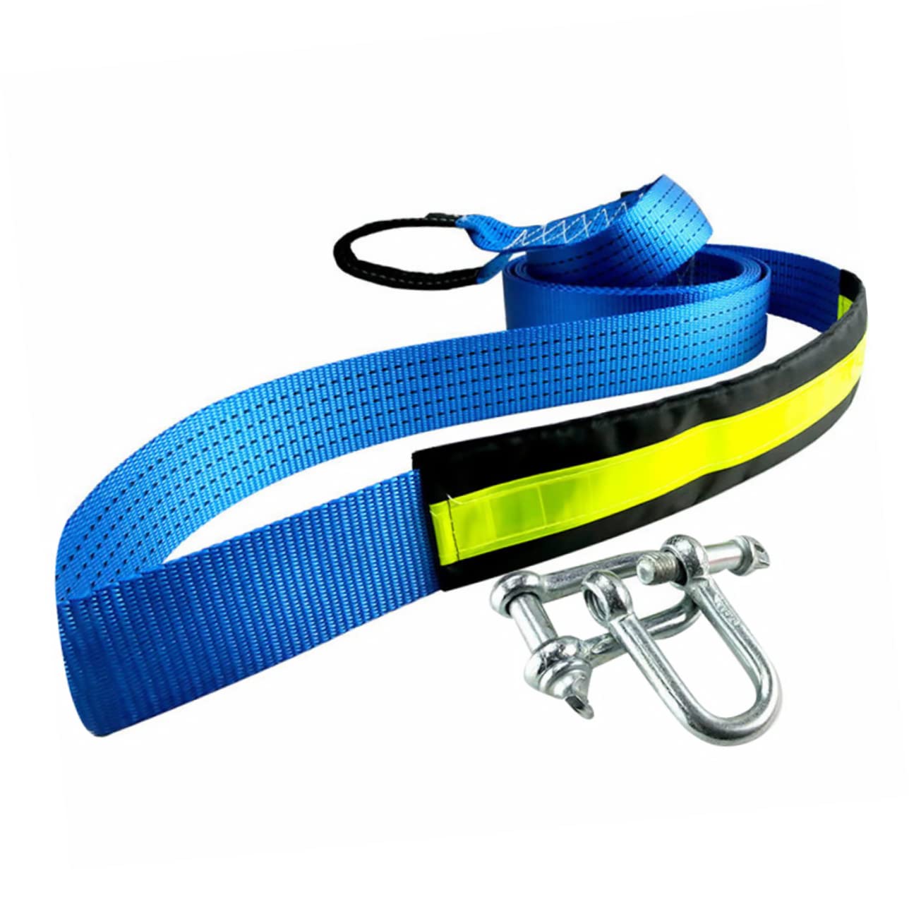 Cabilock Cuerda De Remolque Práctica para Coche Metros De Longitud Toneladas De Resistencia Doble y Material Robusto para Remolque De Emergencia Carretera o Off-Road