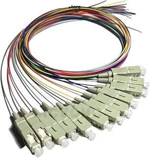 12 Colors SC/UPC-MM(50/125) OM3, 1mm Cable/Optical Fiber Pigtail