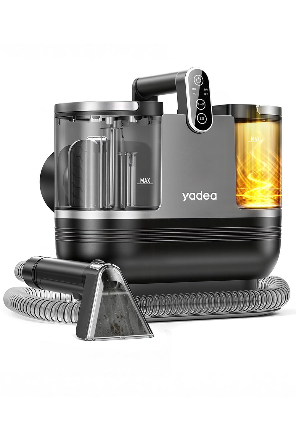 「美品」Yadea R6 カーペットクリーナー 加熱式 スチームクリーナー Amazon | 【60度お湯生成×15000Pa強力吸引】Yadea R6 クリーナー 加熱