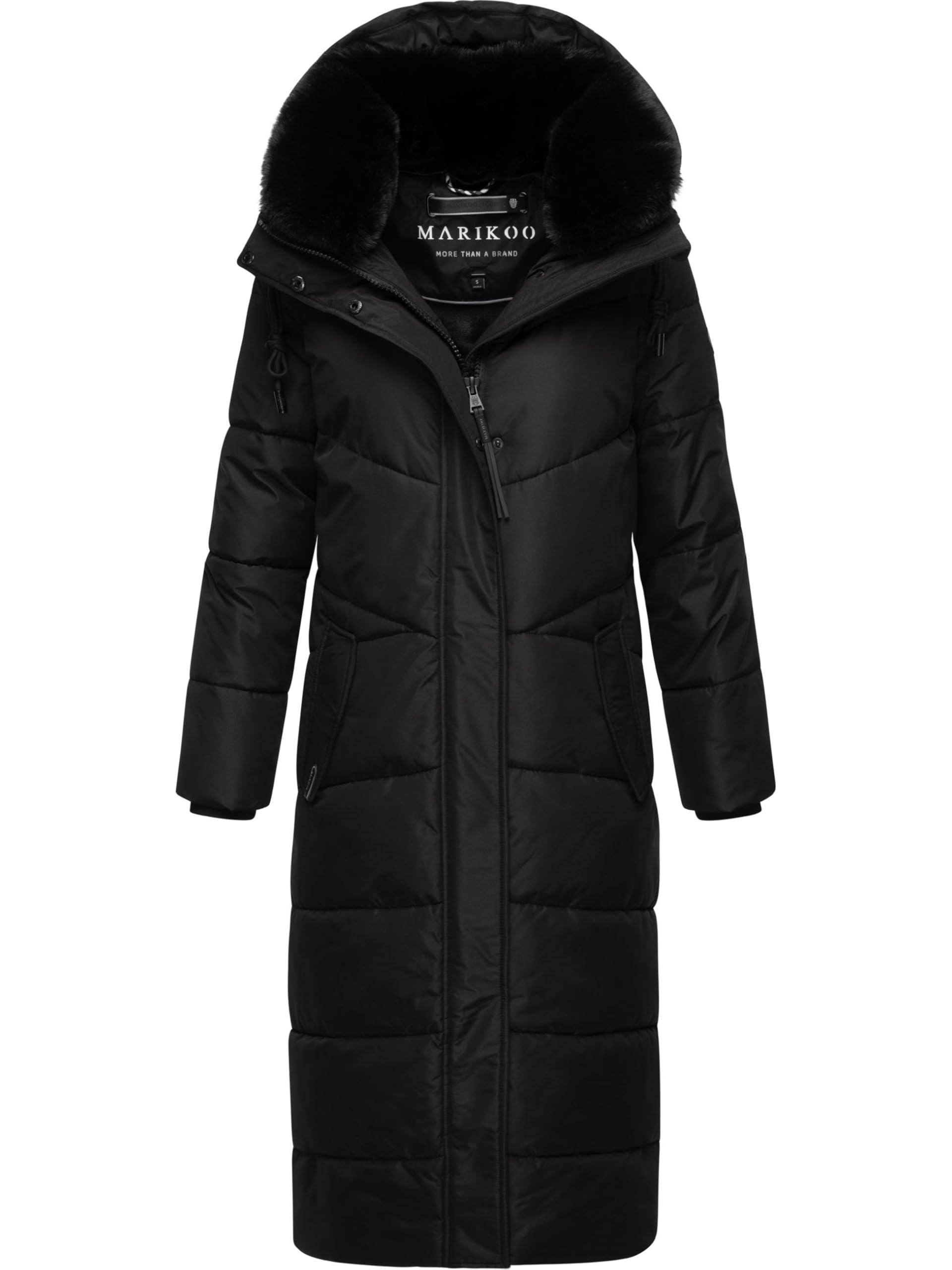 Mariko Marikoo Women's Extra-Long Quilted Winter Jacket with Detachable