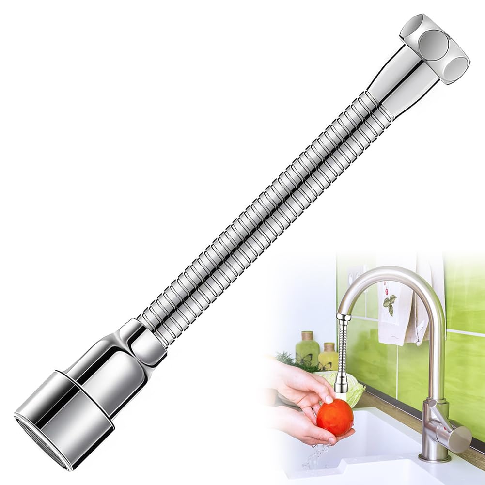 20cm Wasserhahn Verlängerung Mit 360° Drehfunktion - Praktisch Für Küche Und Bad