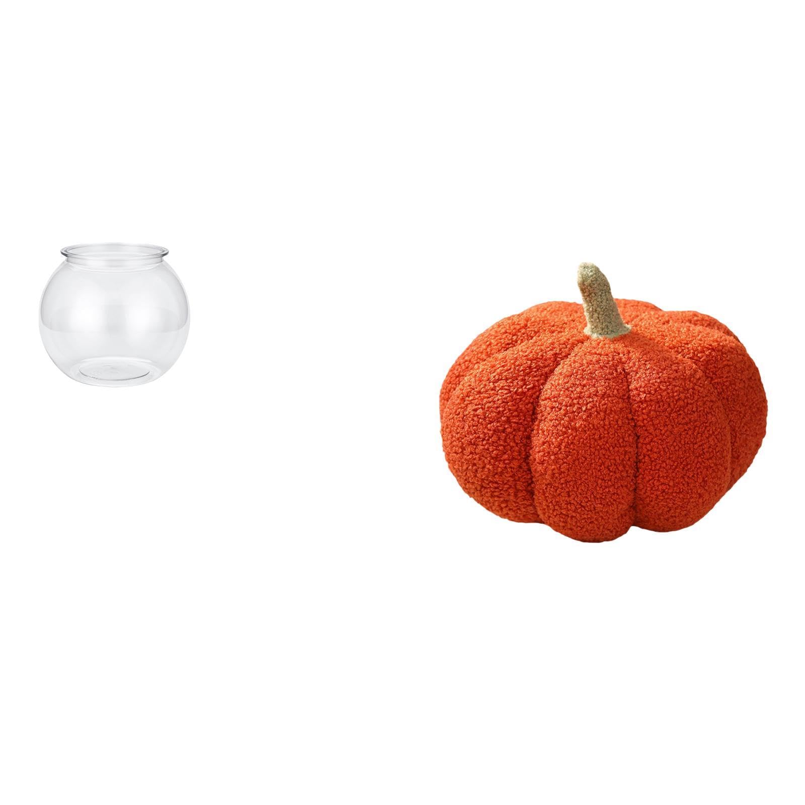 Transparent Pumpkin Fish Tank Plush Pillow Ornament for Office Home Table Bed Sofa Bedroom Room Decor Aquarium Vase Plants|Pet Supplies|Fish & Aquariums|Aquariums & Tanks-image-26