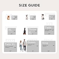 Vista 7 de Bedsure Mantas impermeables para perros pequeños – Manta de gato pequeño lavable para protección del sofá, manta de cachorro de forro polar sherpa