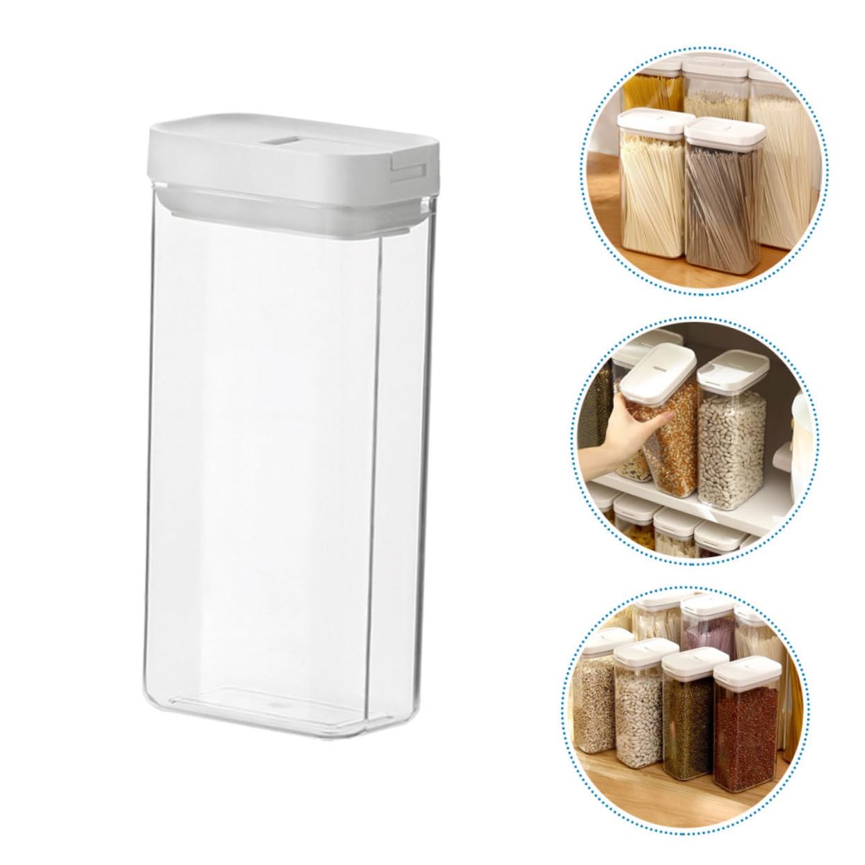 PRETYZOOM 4 Stücke Nudel Pasta Container Deckel 1200ml Italienische Speisekammer Lagerung Wiederverwendbare Pasta Fall