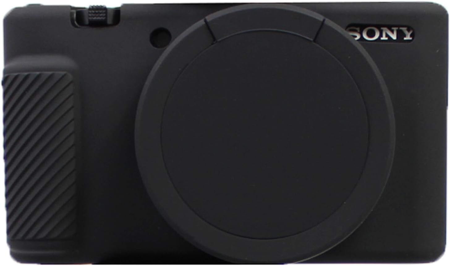 ZV1 Silicone Case, TUYUNG Camera Housing Case Protective Cover, Compatible with Sony ZV-1 ZV1 Vlog Cameras, Black