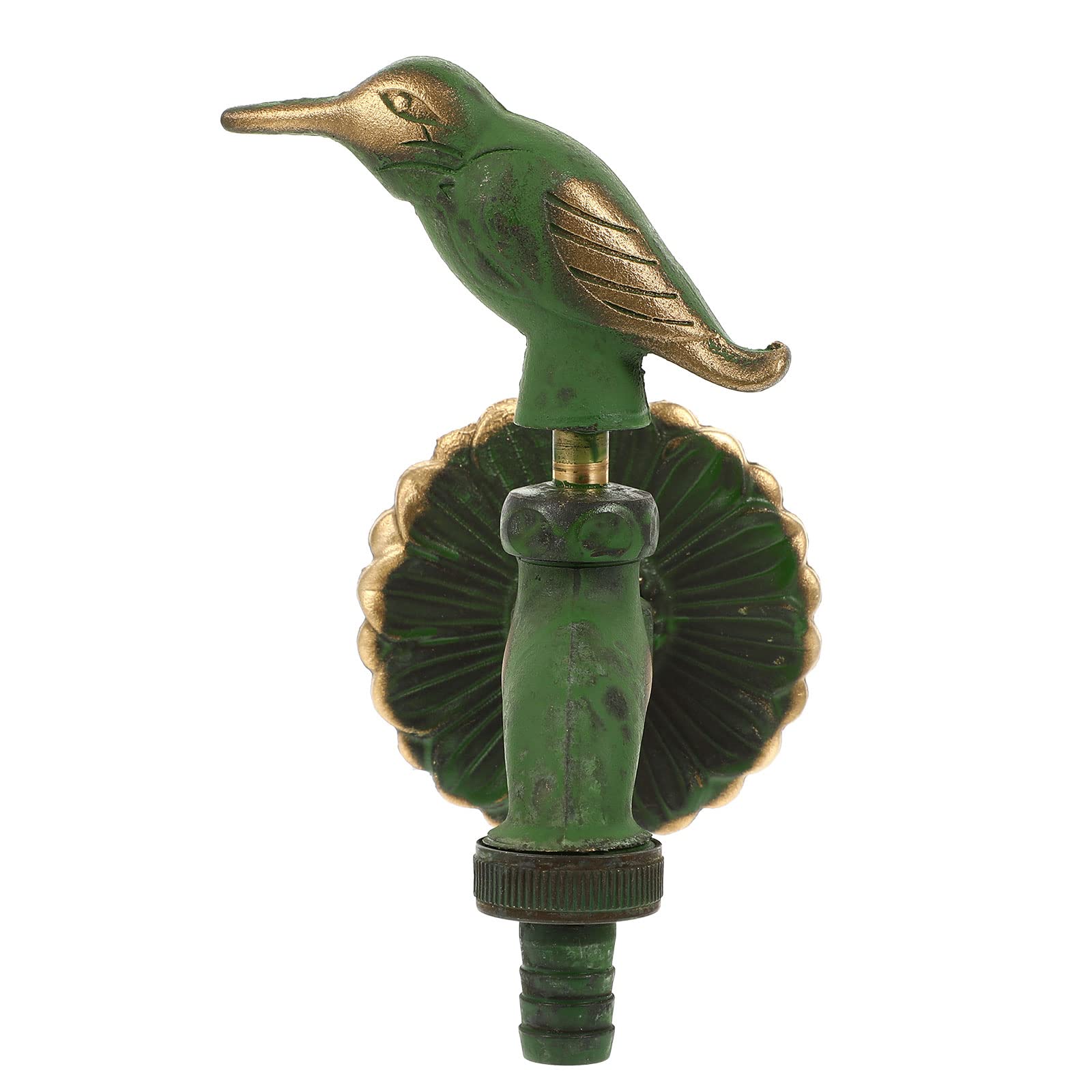 Levemolo Grifo de Cobre Verde Diseño Animal para Jardín, Control Único y Empotrado, Adecuado para Cocina o Baño en Casa