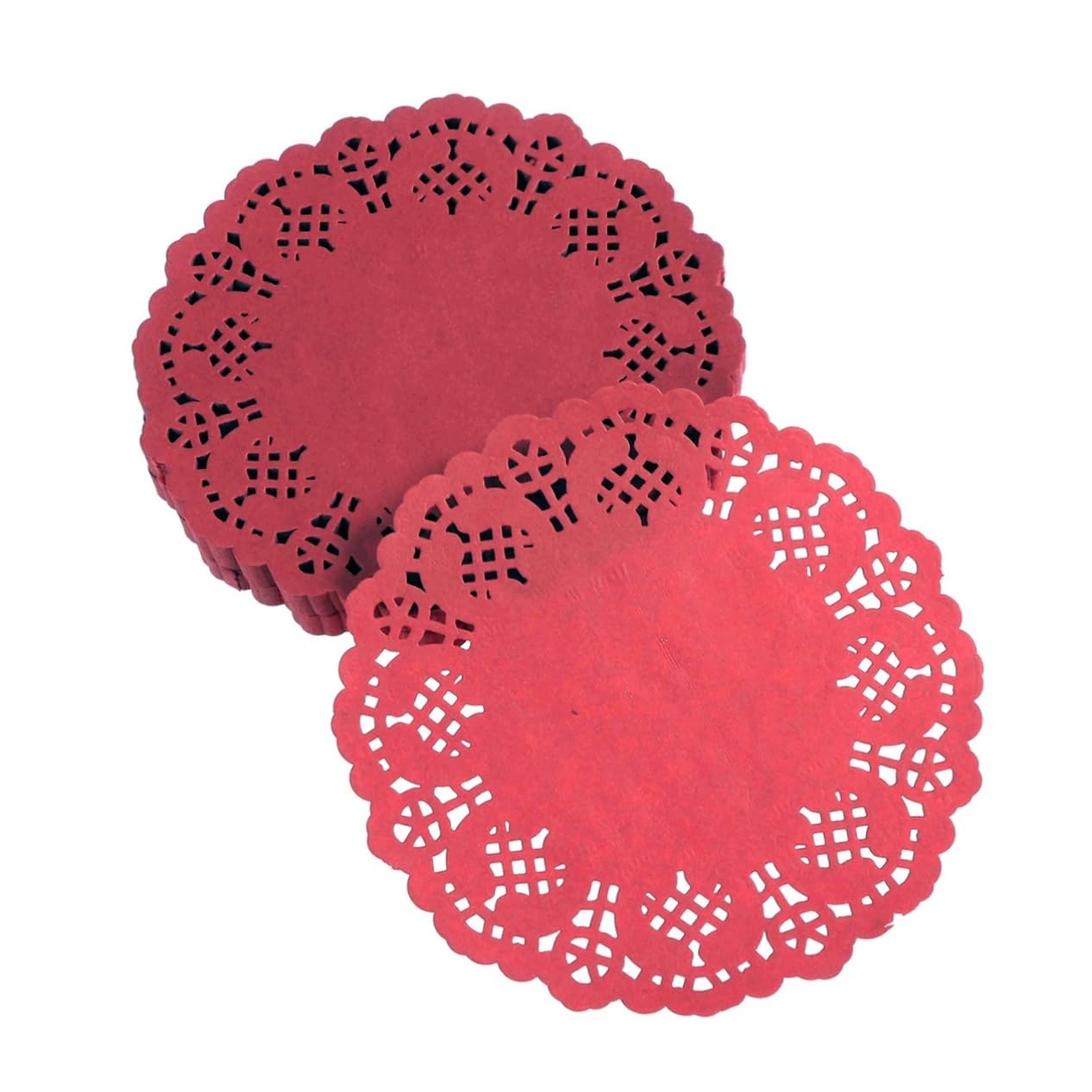 NAMOARLY 100pcs 5.5inch Round Paper Doilies Centerpiece Decorations for Wedding Table Random Color