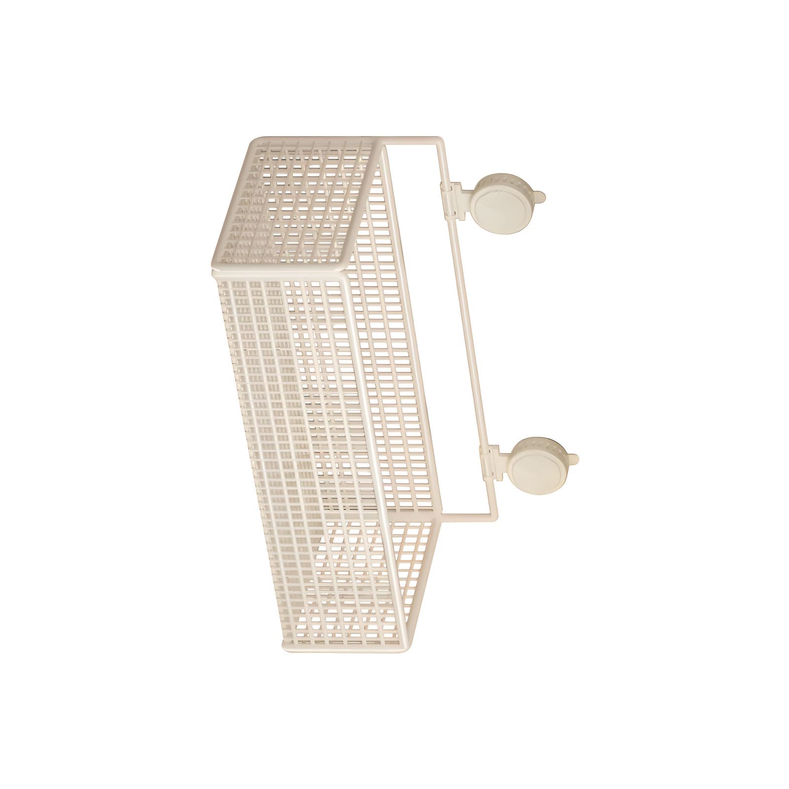 Msioytog Shower Shelf with Strong Adhesive Backing Holds Items on Smooth or Glass Surfaces 26cm Wide Versatile Hanging Basket