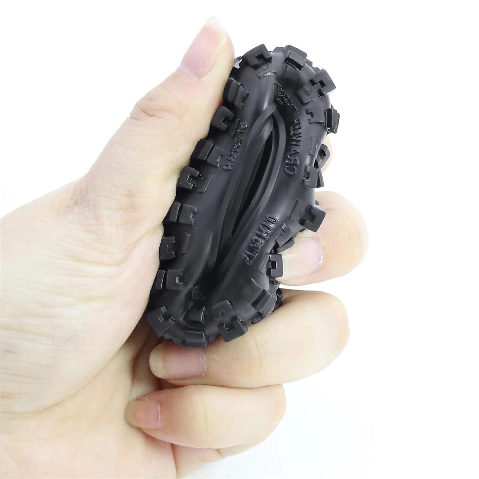para TRX4M para Axial SCX24 para Bronco para Fcx24 para Terreno 1/18 1/24 RC Mejora Coche Piezas Goma Suave Neumáticos Barro 1,0 Pulgadas 58x24mm RC Reemplazar Accesorios