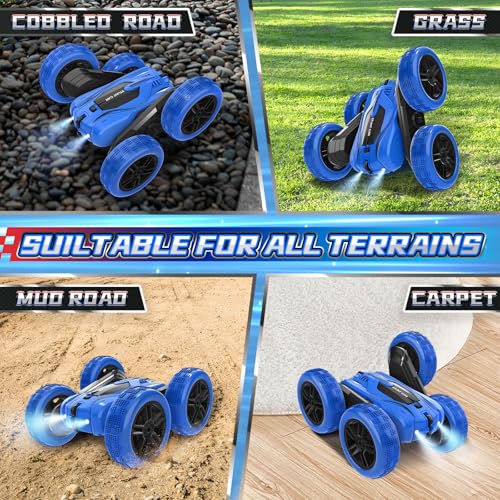 Image of A ALPHA Remote Control Car, RC Stunt Car Double-Sided 360 Rotating 4WD