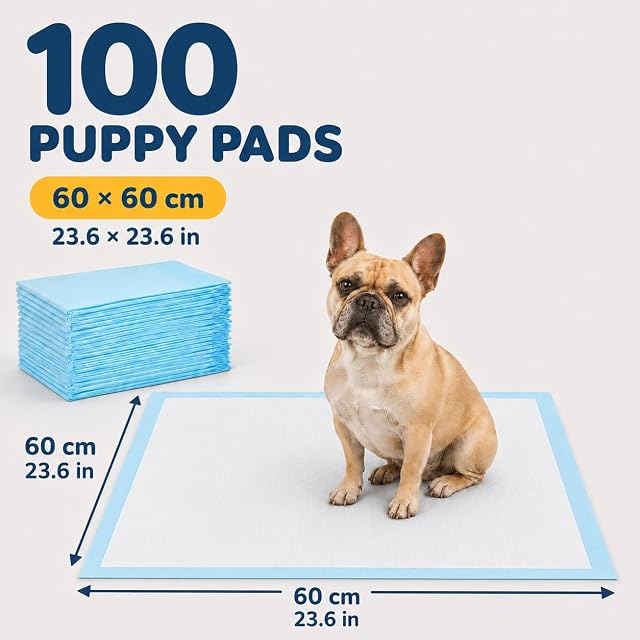 Foto 2 de 7 de KORVORIA Empapadores Perros 60 x 60 cm, 100 Unidades, Desechables
