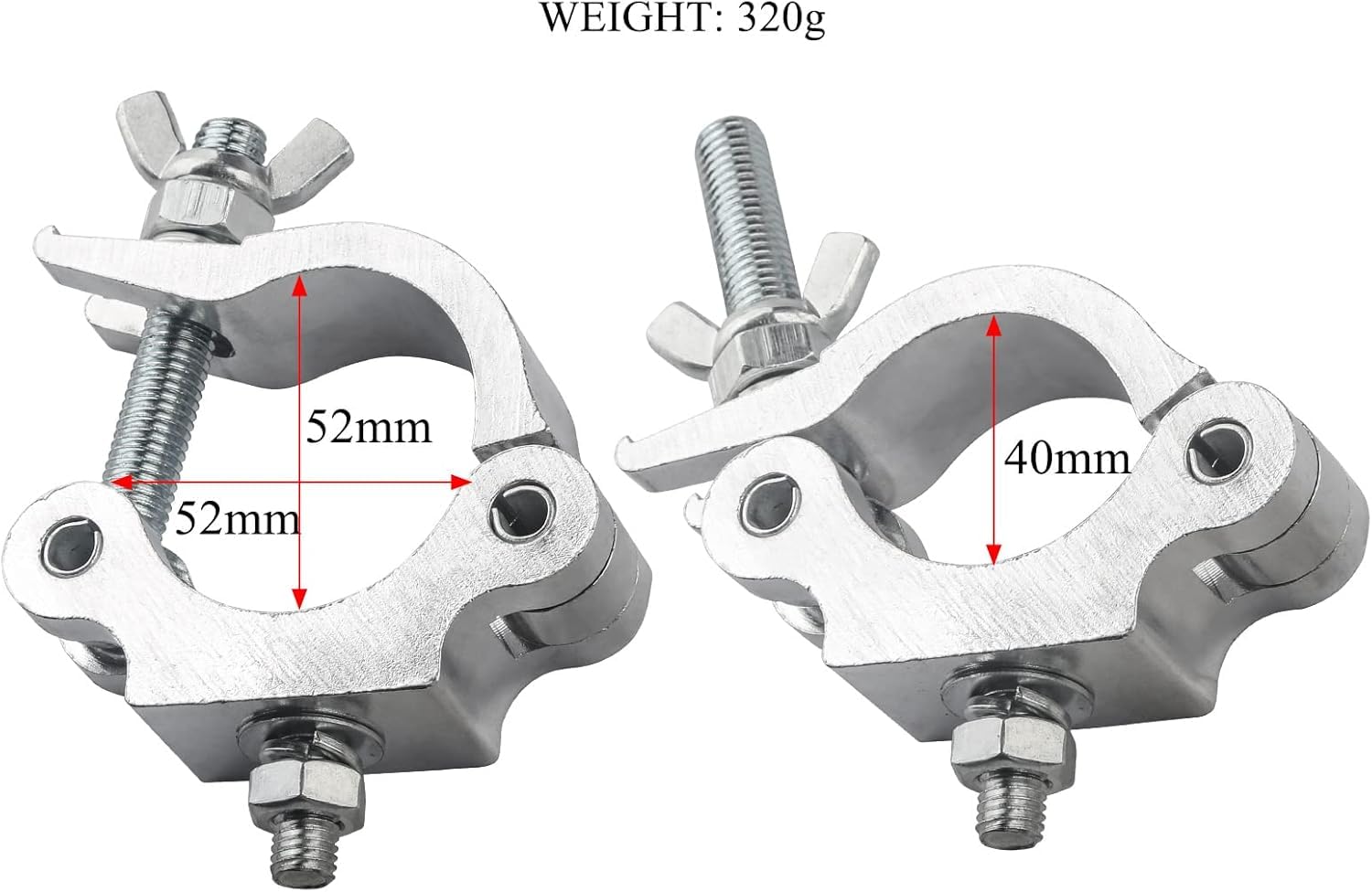 Audibax ACP-4852100S K klauw voor truss met diameter 48-52 mm, haak voor truss met een maximale belasting van 100 kg, klem voor podiumverlichting, klem voor bevestiging van de beweegbare kop Audibax ACP-4852100S K klauw voor truss met diameter 48-52 mm, haak voor truss met een maximale belasting van 100 kg, klem voor podiumverlichting, klem voor bevestiging van de beweegbare kop