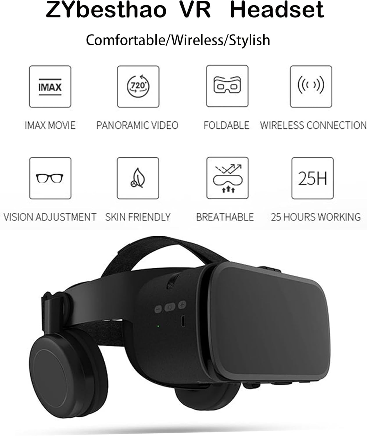 3D Glasses Virtual Reality VR for Smartphone Google Cardboard, Wireless Bluetooth VR Headset Helmet Stereo for Android iOS iPhone 12 11 Pro Max Mini X R S 8 7 Samsung 4.7-6.2″ Phone (Black) 3D Glasses Virtual Reality VR for Smartphone Google Cardboard, Wireless Bluetooth VR Headset Helmet Stereo for Android iOS iPhone 12 11 Pro Max Mini X R S 8 7 Samsung 4.7-6.2″ Phone (Black)