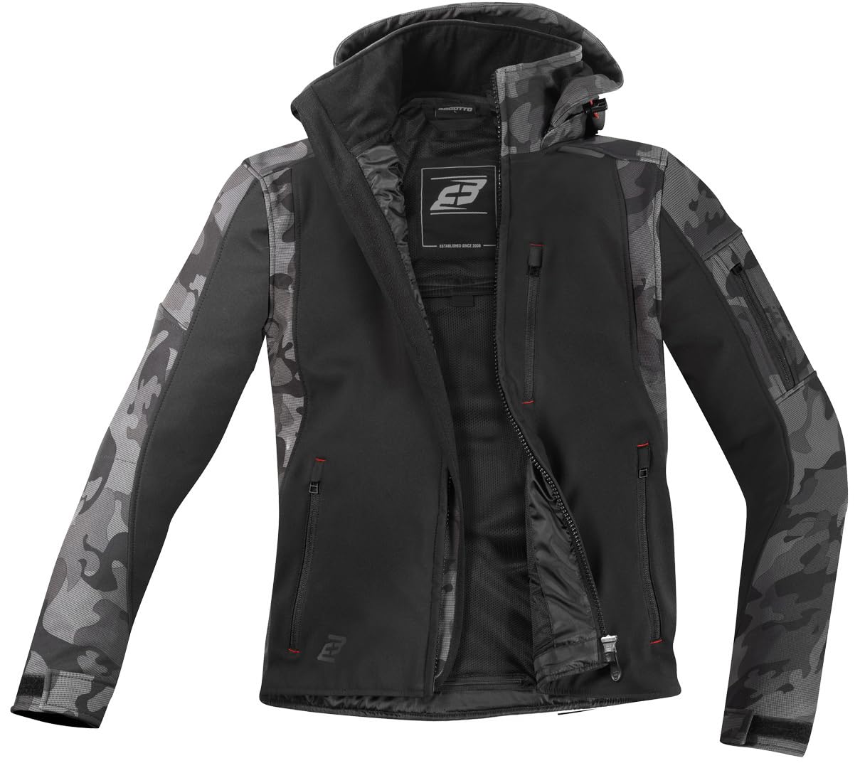 Bogotto Win-D Camo Kurtka tekstylna motocyklowa, czarny/moro, 4XL