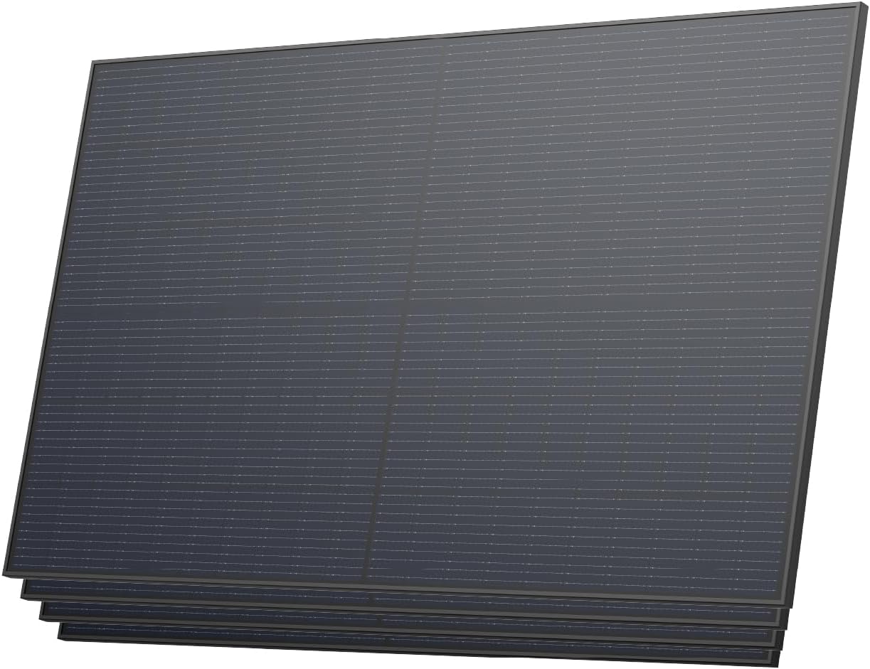 Solarway 500W Solarpanel Full Black Bifazial Glas/Glas PV Panel mit positiver Leistungstoleranz von 0-5 Watt, n-type, geeignet für Balkonkraftwerk