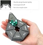 Organisateur de pilules 7 Pill Case de jour Pill Organizer Travel Pill Box Weekly Pill Organizer Pill Container Pill Dispenser Daily Pill Organisation de voyage Pill Cas Pills Organizer Pillar Pillier