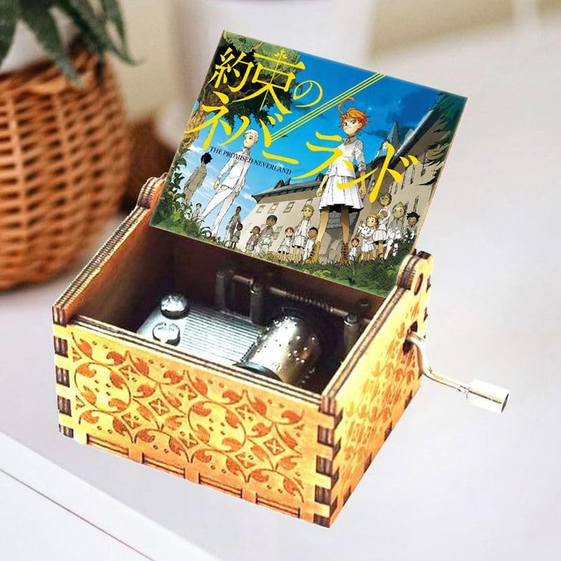 Amazon.com: Wood Musical Box, the Promised Neverland Music Box