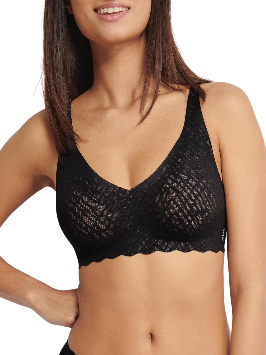 sloggi Damen Zero Feel Bliss String, Black, L