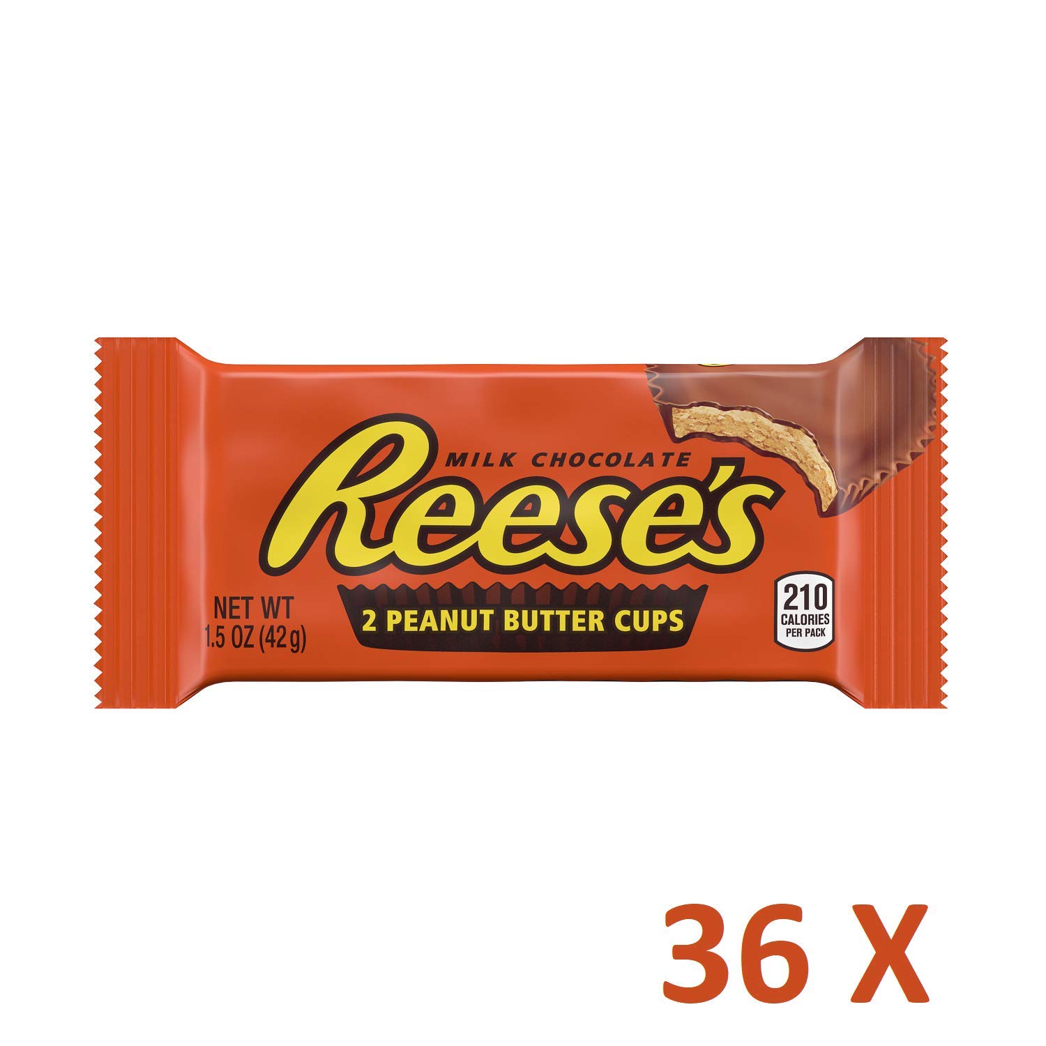 Peanut Butter Cup Standard Bar - Erdnussbutter-Cup-Riegel standard: 36 Stück (36 x 42 g)