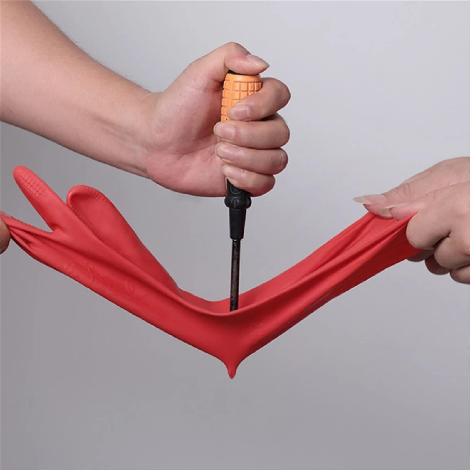 saubere Handschuhe, Verlängerte Spülhandschuhe, Haushaltsreiniger(45cm Red,S)