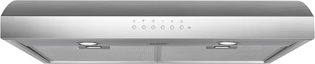 OVO 30 inch Sous Cabinet Range Vent du capot avec 3-Speed Ventilateur d'échappement, 700 CFM, Arrêt automatique, lumière de nuit, 5-Color Température (5CCT) LED Lumières, Hotte de cuisine en acier inoxydable, silencieux