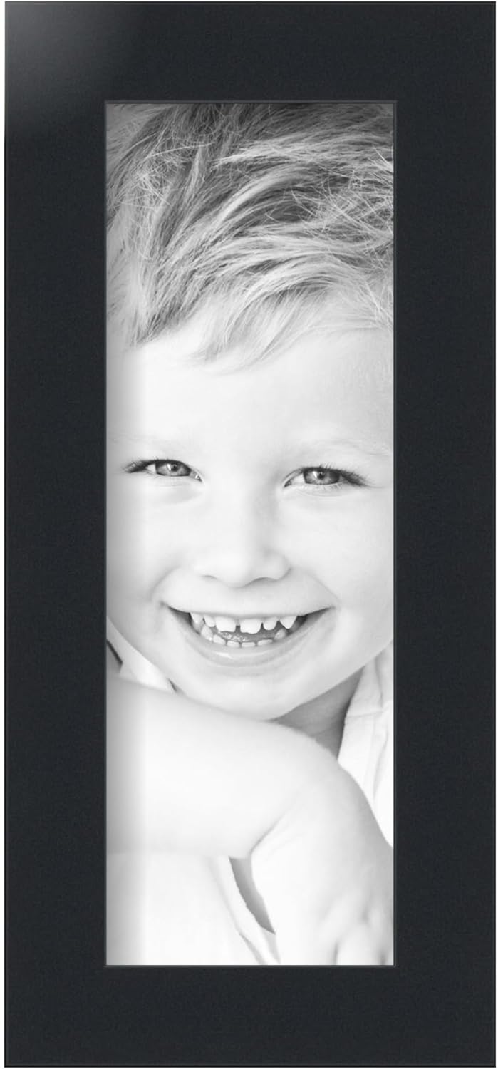 ArtToFrames 4x11 inch Black Picture Frame, 2WOMFRBW72079-4x11