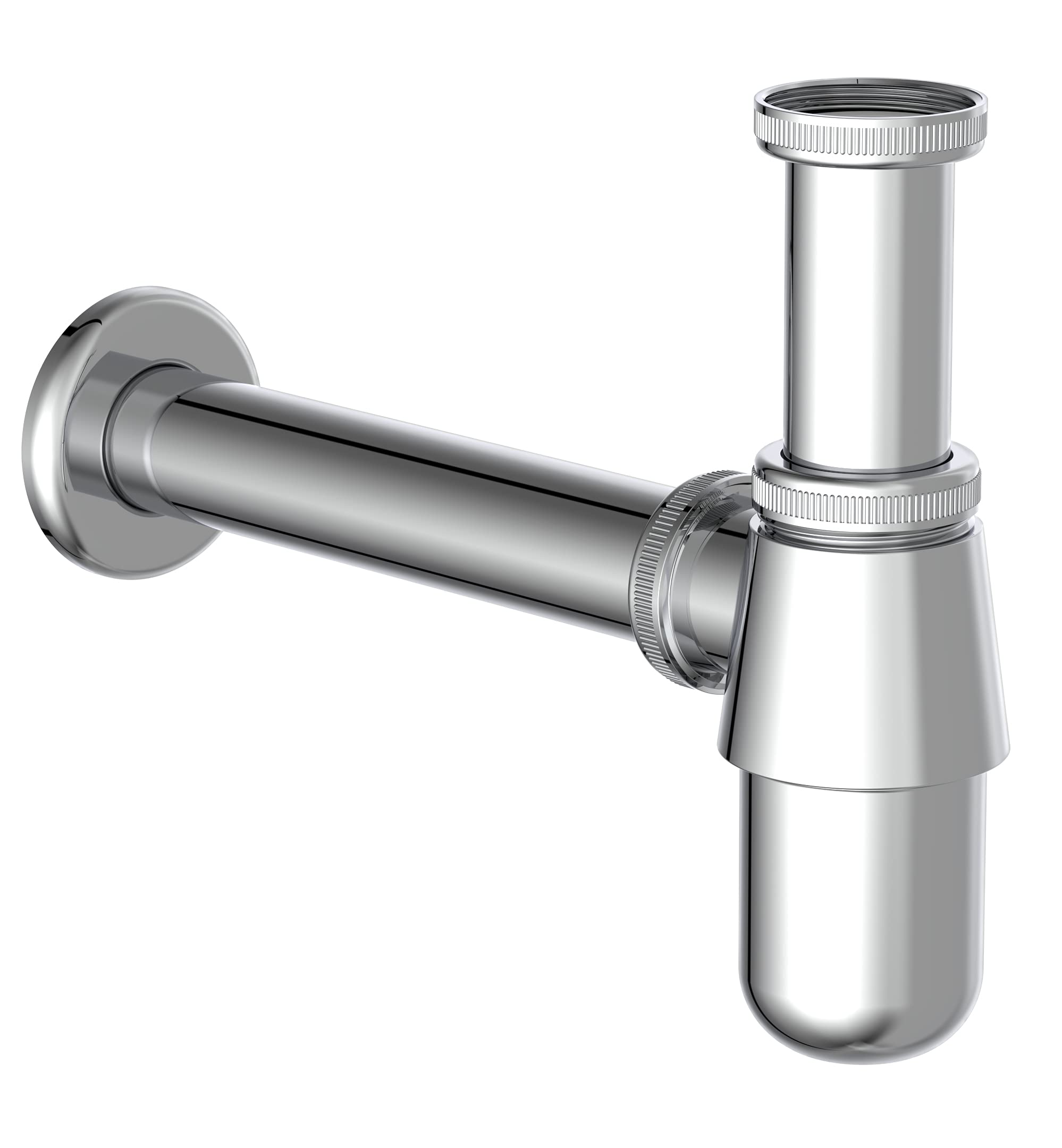 Lot de 3 Siphons Bouteille Chromés pour Lavabo Kirchhoff