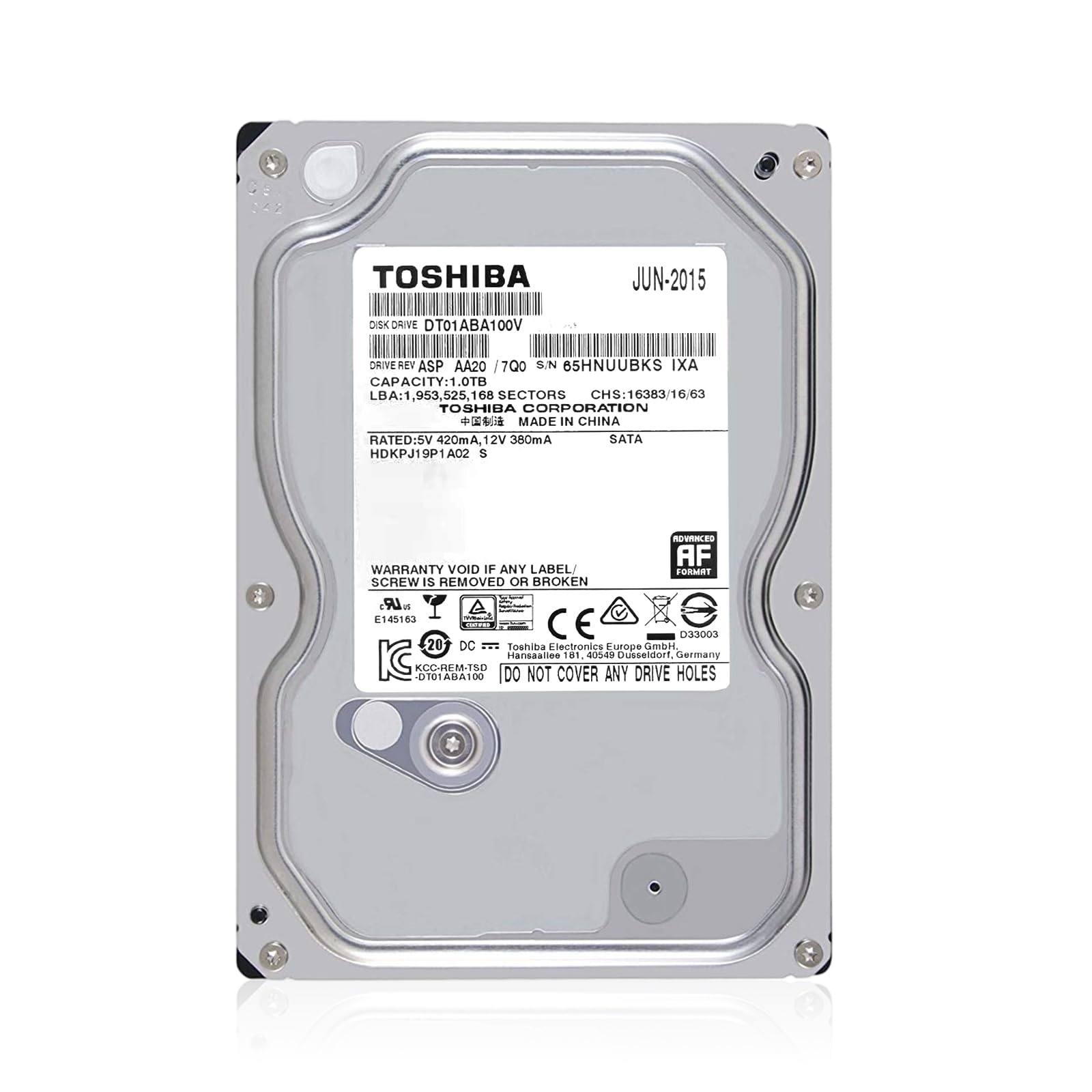 Amazon | 【整備済み品】 東芝 HDD 1TB, 3.5インチ 内蔵