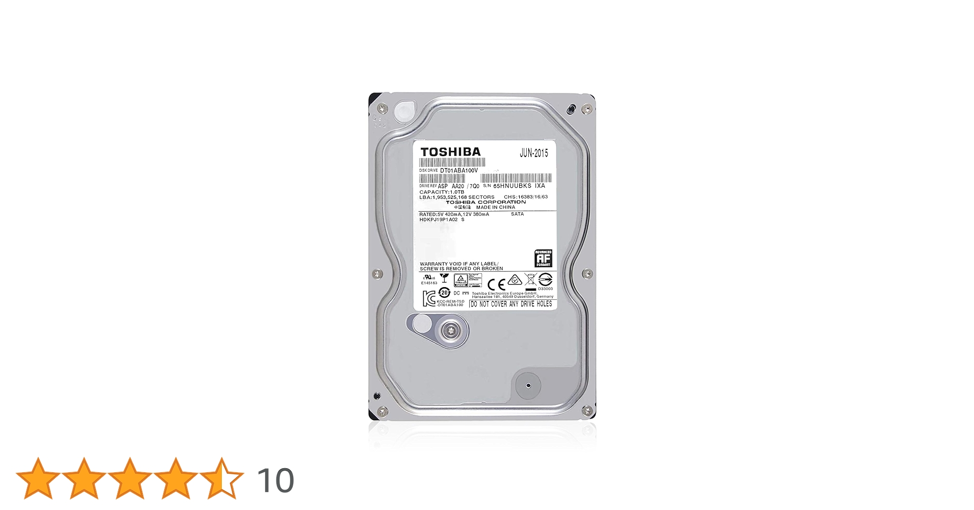Amazon | 【整備済み品】 東芝 HDD 1TB, 3.5インチ 内蔵 Amazon | 【整備済み品】 東芝 HDD 1TB, 3.5インチ 内蔵