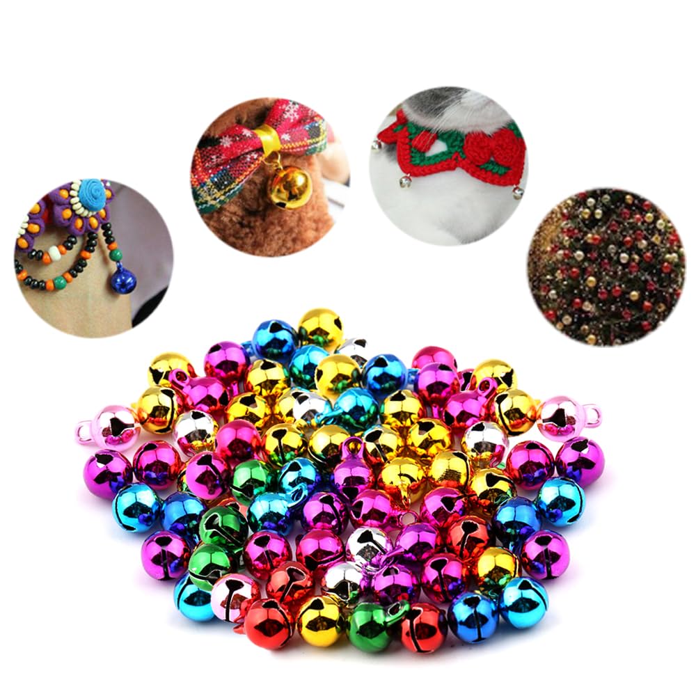 100 Campanellini Metallo 12mm - Sonagli Dorati Per Decorazioni DIY, Natale E Gioielli - Foto 9