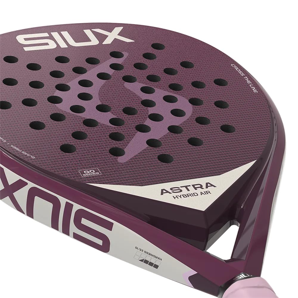Siux - Pala de Pádel Astra Hybrid Air 2026 Violeta Forma Lágrima - Control y Potencia