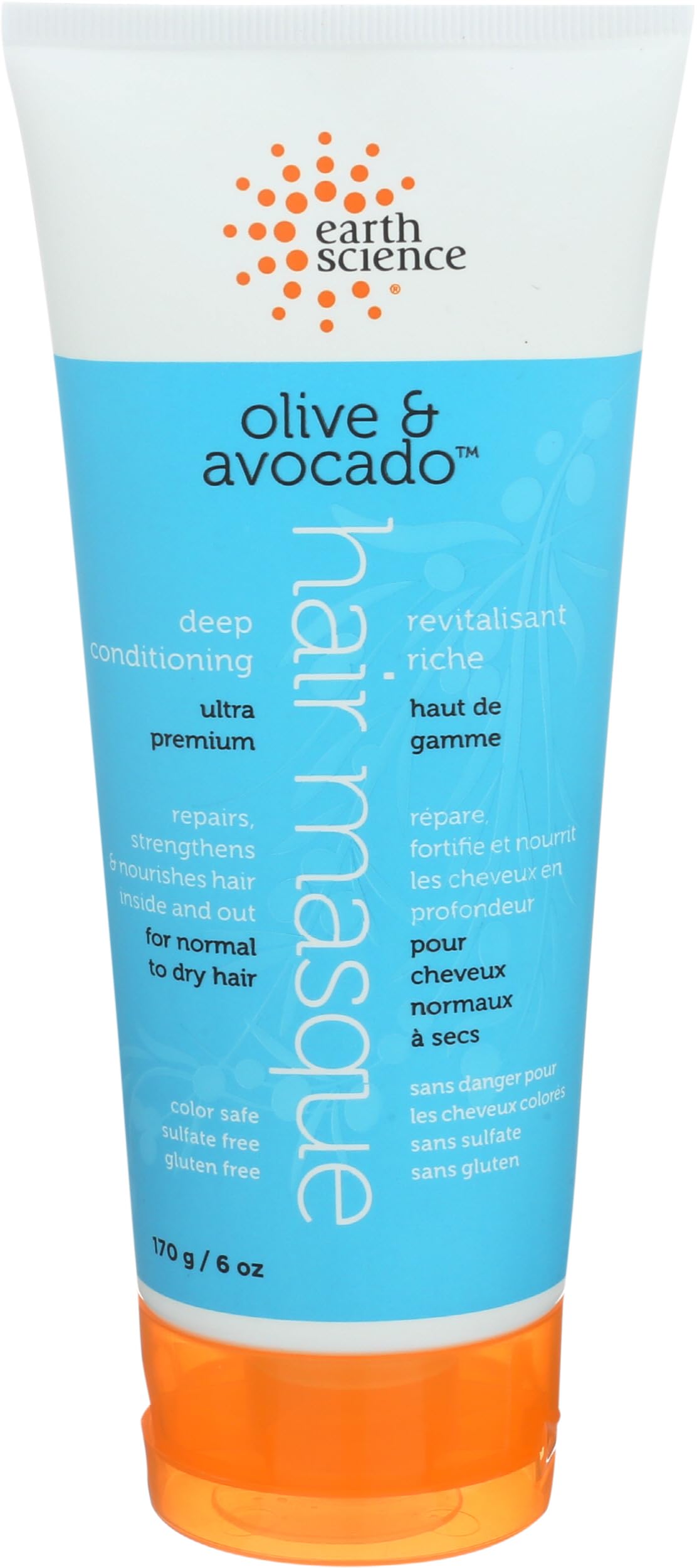 Earth Science - Olive & Avocado Deep Conditioning Hair Masque: For Normal to Dry Hair (6 oz.)