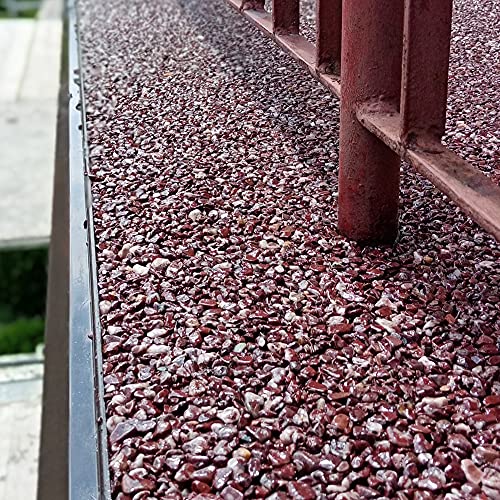 Isolbau Steinteppich SET Marmorkies 200kg + Bindemittel bis 20m² Nero 4/8mm Epoxidharz, Terassenboden, Natursteinboden Marmorkies Bodenbelag, Steinboden Bodenbeschichtung, Marmorstein, Innen Außen