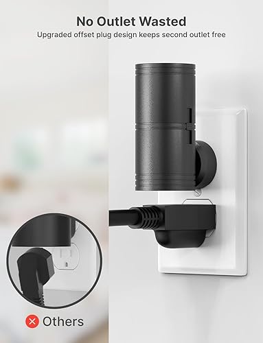 Miniatura 6 de Luz nocturna enchufable a la pared, paquete de 2 luces LED regulables con sensor de atardecer a amanecer, brillo blanco suave, para pasillo, baño,