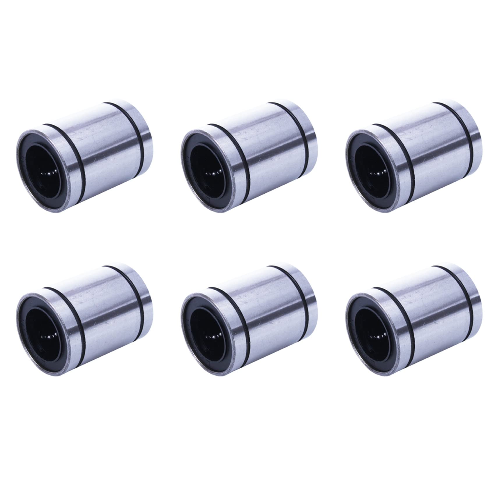 Jnchdghwa Silver 6X Lm20uu 20Mm Inside Dia Linear Motion Ball Bush Bearing Bushing