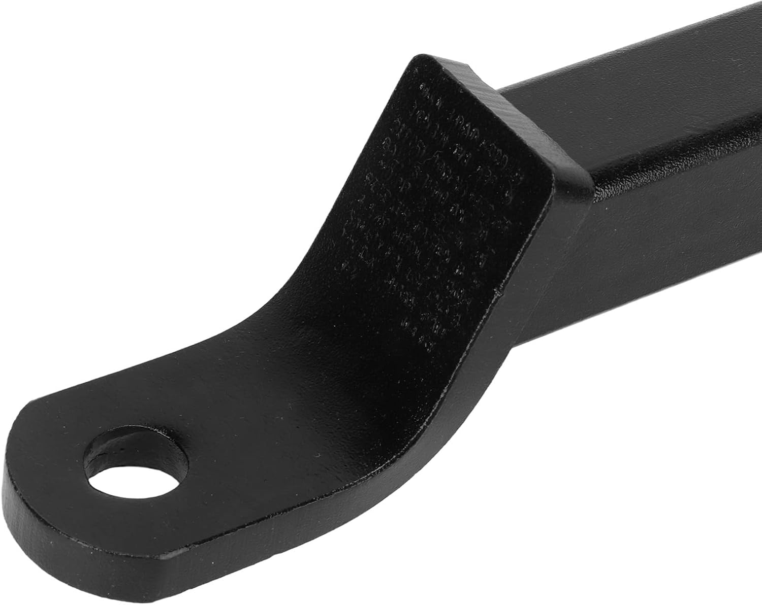 Trailer Hitch Ball Mount Extender 430mm Long Forged Steel 6000 Lbs High Strength Extension Ball Mount Replacement for 2in Receiver Towing Box