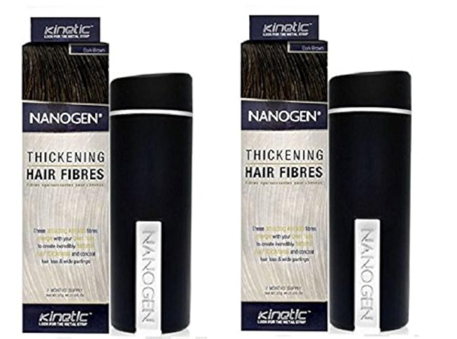 Combo of 2 Nanogen Thickening Hair Fibres Dark Brown 30gms