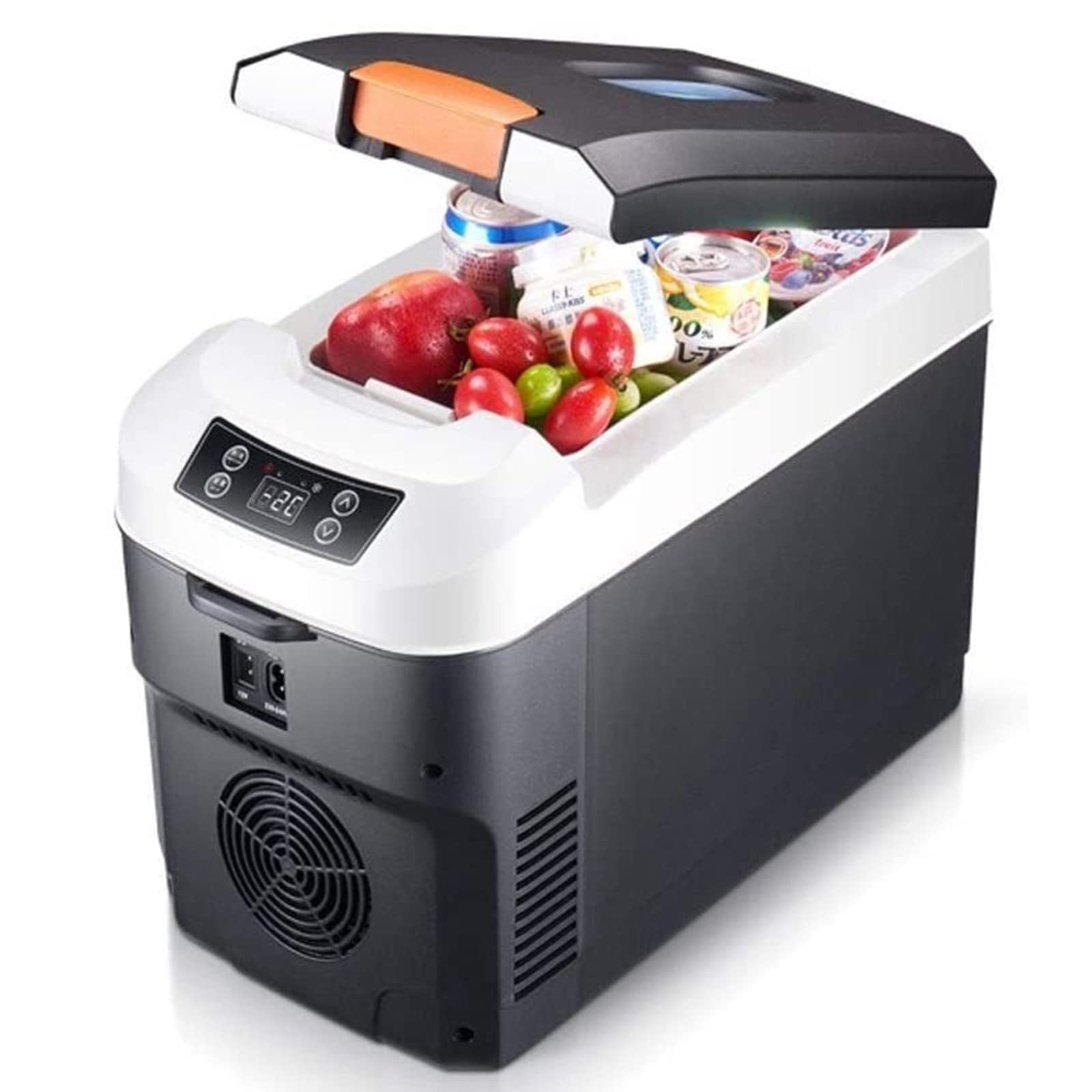 XYEJL 12L/15L/20L/25L/35L Refrigerador del Coche, Nevera Portátil Eléctrica 12/24/220V, para Coche, Camping, Camión, Barco Y Hoga, Aire Libre Camping,25L