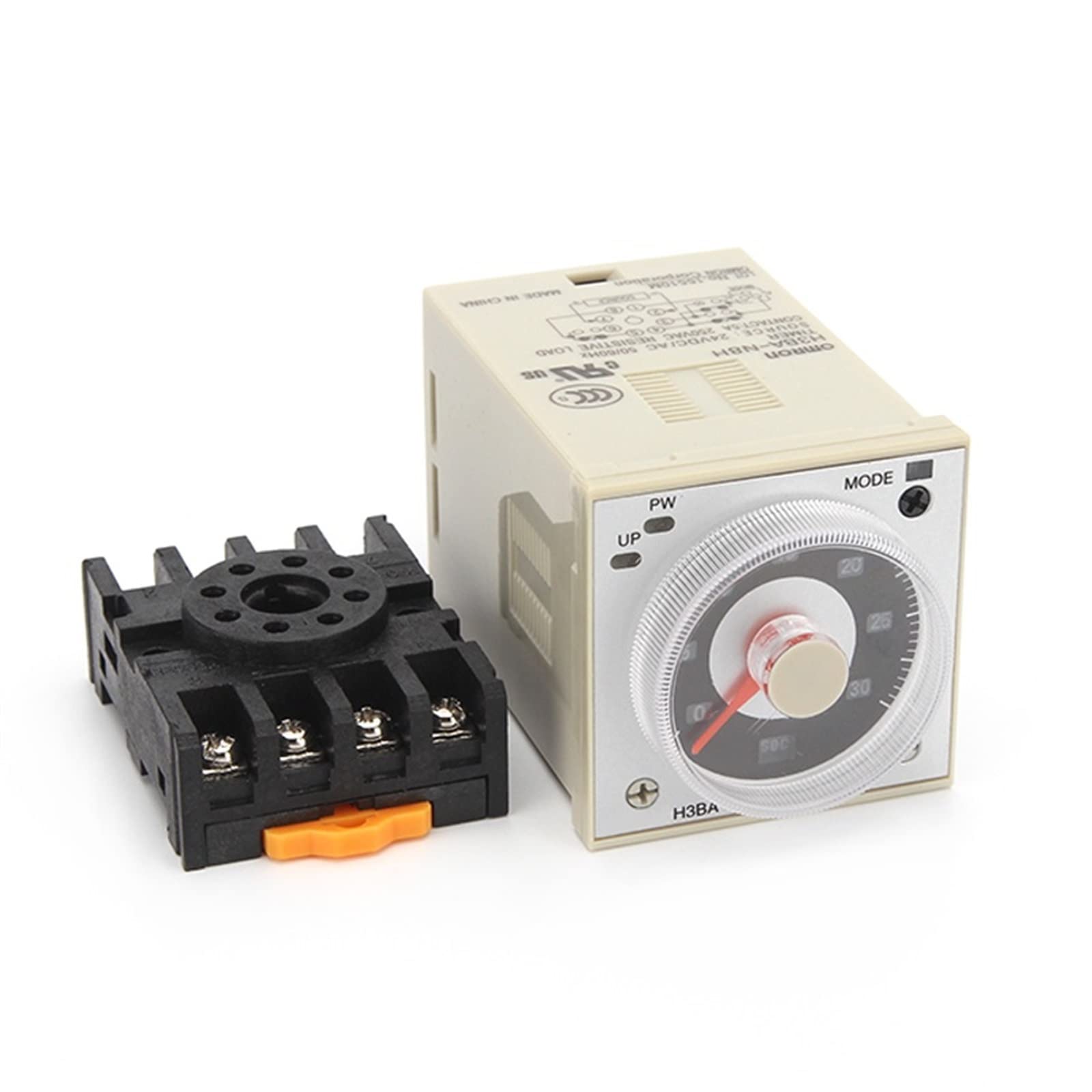 AERBNYEQP H3BA-N8H 8PIN 50/60Hz 2NO2NC Time 1.2s to 300h 48 * 48mm DC12V DC24V AC110V AC220V Multifunctional Solid State Relay