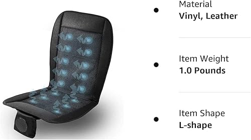 Miniatura 8 de ZONETECH Pack de 4 cojines de enfriamiento del asiento de auto negro, 12 V, temperatura regulable, cómodo cojín de enfriamiento del asiento de auto