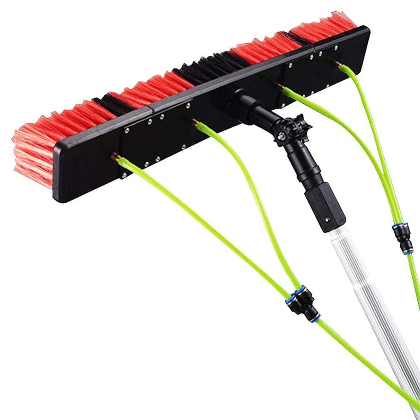 Perche de nettoyage de vitres avec brosse à eau réglable 30 50 cm pour panneau solaire et extérieur