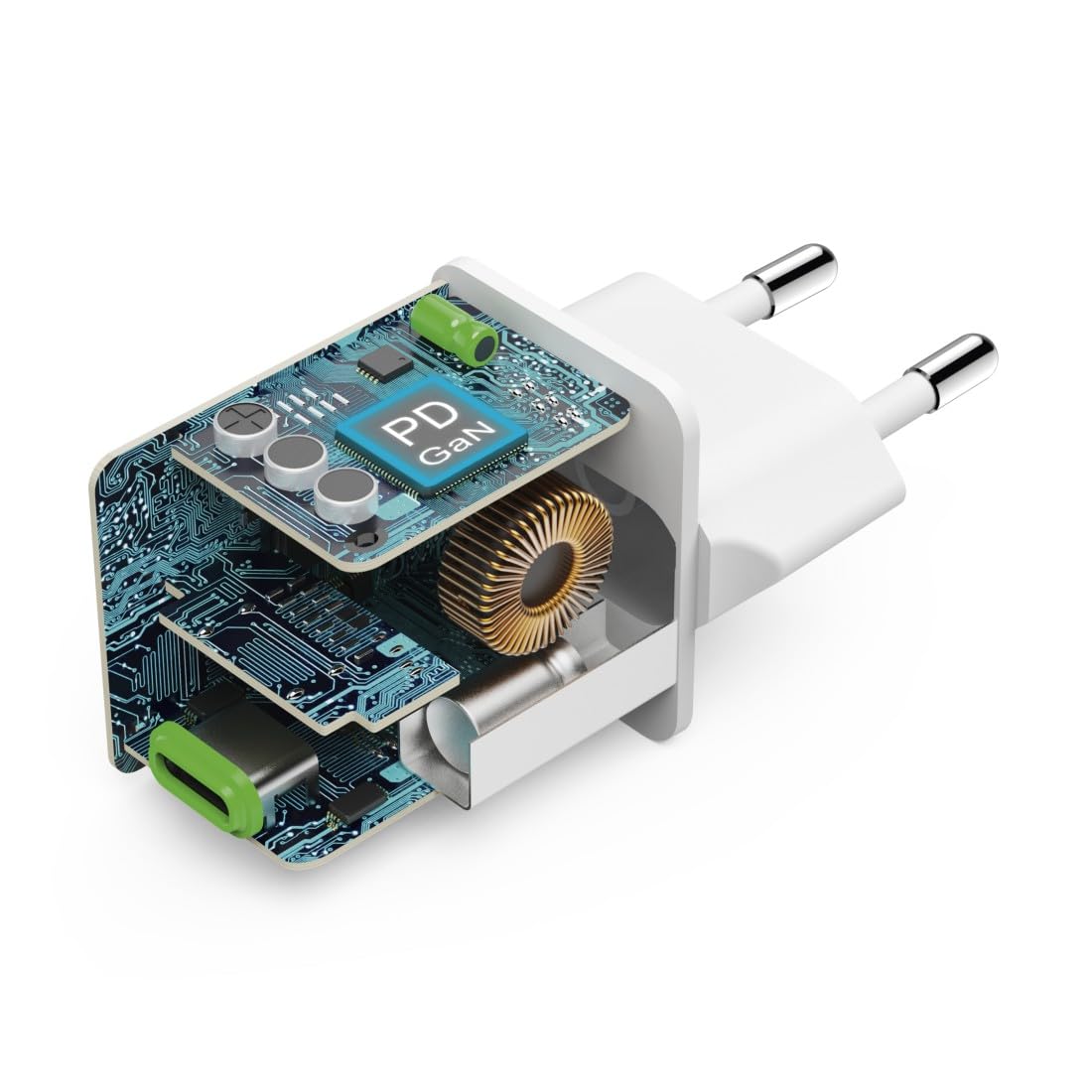 Hama Ładowarka sieciowa mini 45 W, USB typ C (mała, lekka, adapter ładowania, Power delivery, Quick Charge, wydajna, szybka) biała