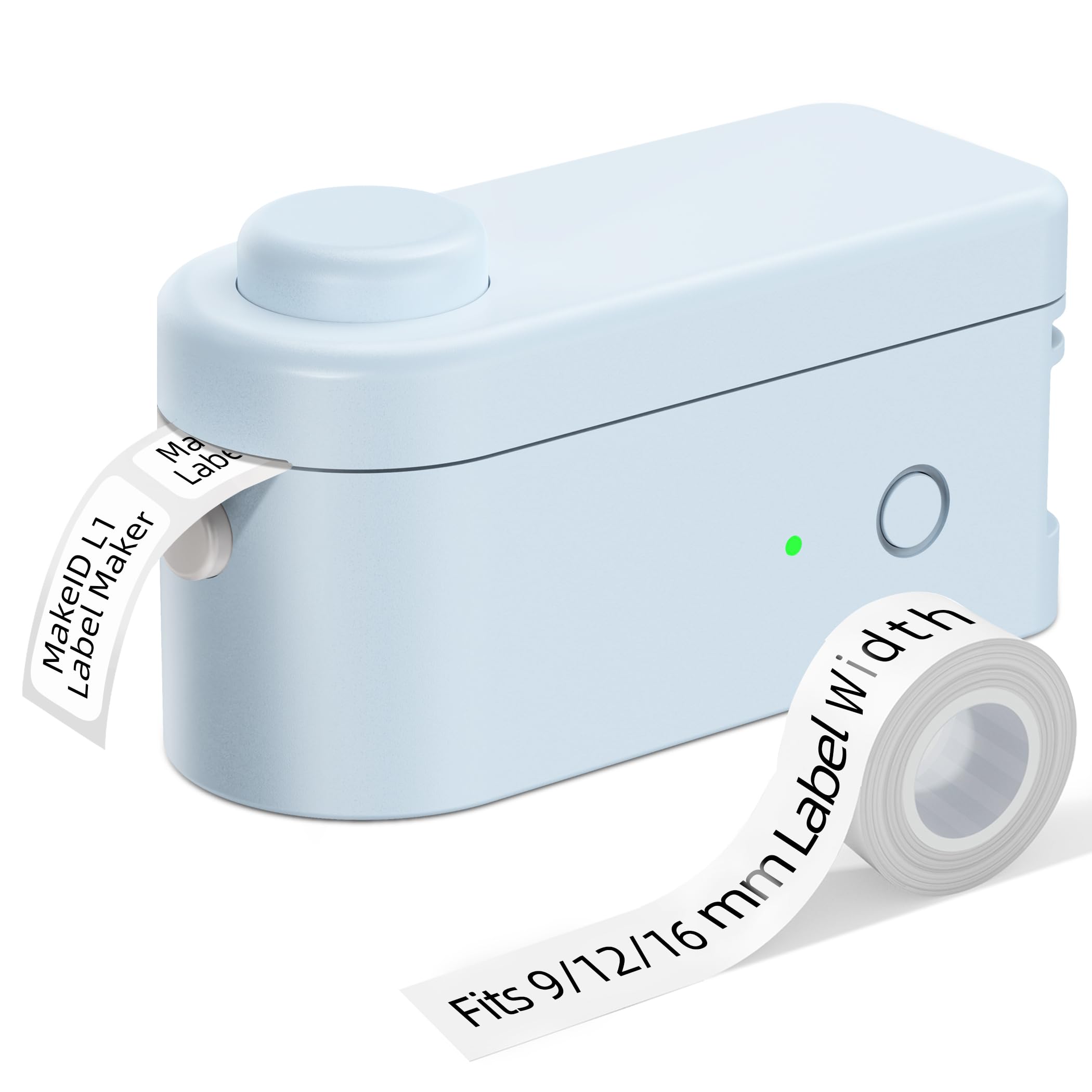 MakeID L1 Etichettatrice Portatile a Nastro - Stampante Etichette Adesive Bluetooth per Organizzare Casa e Ufficio - Compatibile iOS e Android - Stampe Nitide, Caratteri Personalizzati