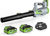 LUCKYTECH Cordless Leaf Blower: 5-Speed, 2x4.0Ah Batteries, Turbo Mode, 720CFM 200MPH - Lightweight for Leaves, Snow, Lawn Care