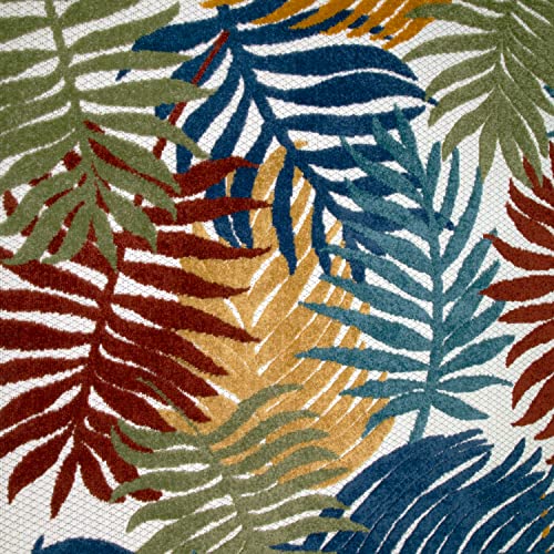 Image of Leick Home Talipot Outdoor Area Rug, 3' x 5', Multicolor