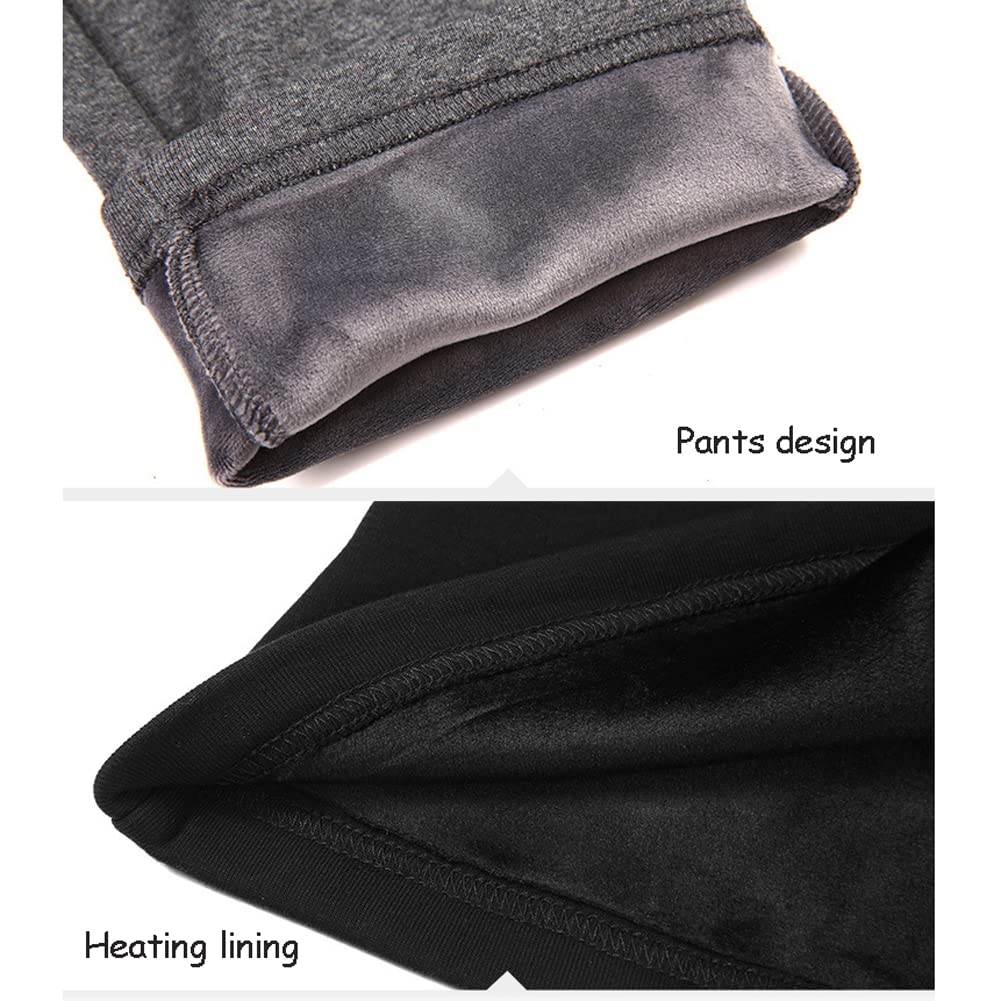 LANGWEI Leggings da Donna Pantaloni Riscaldati USB Intimo Termico Elettrico Intimo Termico Pantalone in Pile
