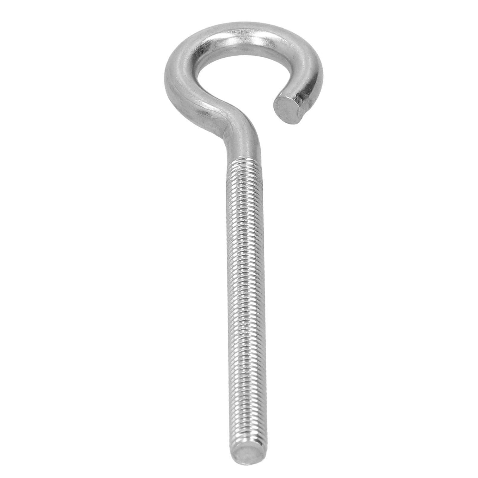 Fdit M6 304 Stainless Steel Screw Solar Mesh Threaded Screw Hook for Greenhouse Materials 10pcs